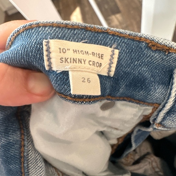 Madewell size 26 10” high rise skinny crop - Picture 5 of 6
